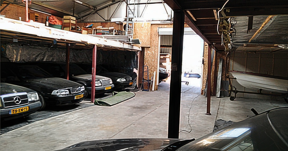 Binnen stalling in Schagen