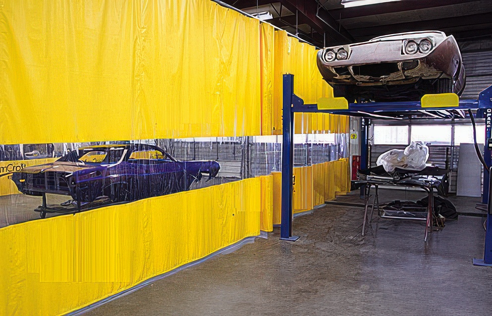 doorzichtig afscheidingsgordijn