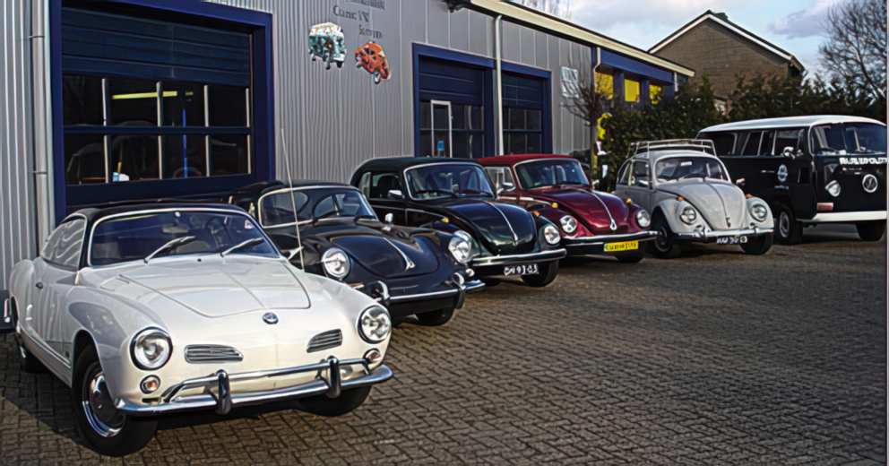 Restauratie van VW en Porsche. Bekleding, cabriokappen. Revisie motoren. Doe-het-zelf werk
