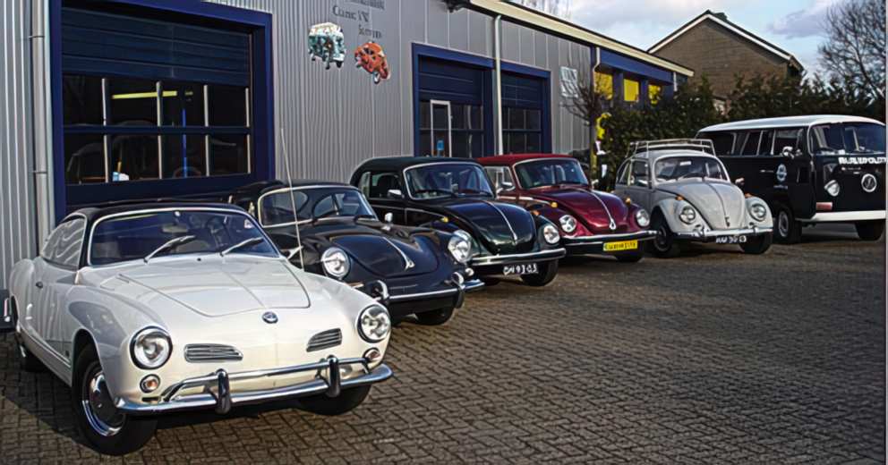 Restauratie van VW en Porsche. Bekleding, cabriokappen. Revisie motoren. Doe-het-zelf werk