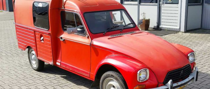 Citroën Acadiane bestelwagen uit 1986 is een leerproject voor Chris. 