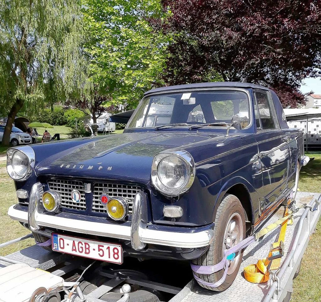 Triumph Herald.&nbsp;Het cabrio genieten.&nbsp;