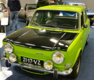 Simca 1000 Rallye 2 uit 1973. Het groene gifkikkertje van Henk Visscher. 