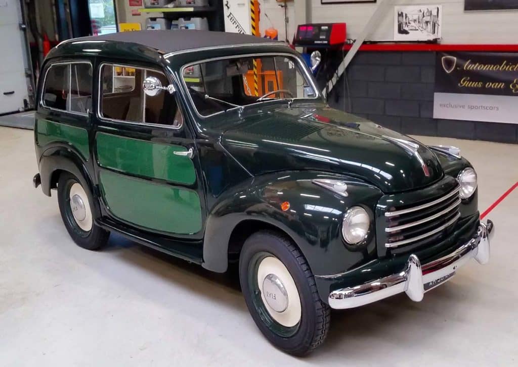 Fiat Topolino 500 C Belvedère uit 1954. Rijkdom en avontuur voor en van Guus van Eijk.&nbsp;
