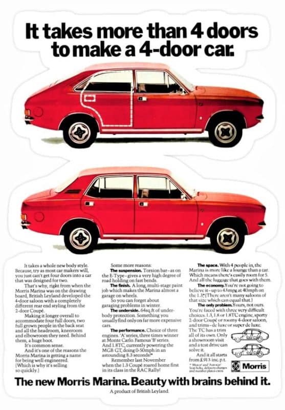 Morris Marina: "Beauty with brains behind it"
