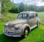 Panhard dyna x uit 1952. kunst, uit aluminium geperst, voor sipke.