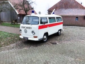 Volkswagen t2a ziekenwagen uit 1968. geen spoedmeldingen meer voor gerrit.