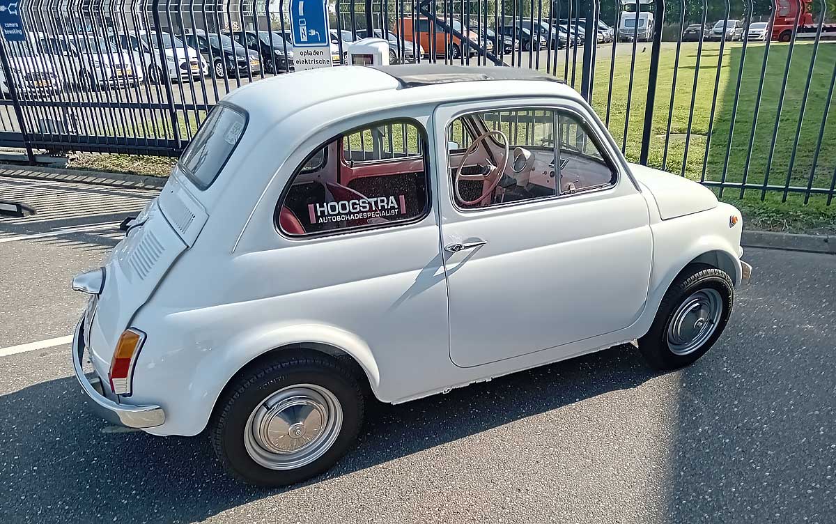 FIAT 500 Rinnovata (1973) – ‘Reusachtige’ oldtimer voor Christian en Ida
