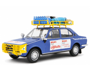 Alfa Romeo Alfetta 'Capo Nord Capo Sud'. Eerbetoon in de schaal 1:18 in aantocht