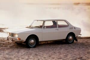 De Triumph Slant-Four motor.