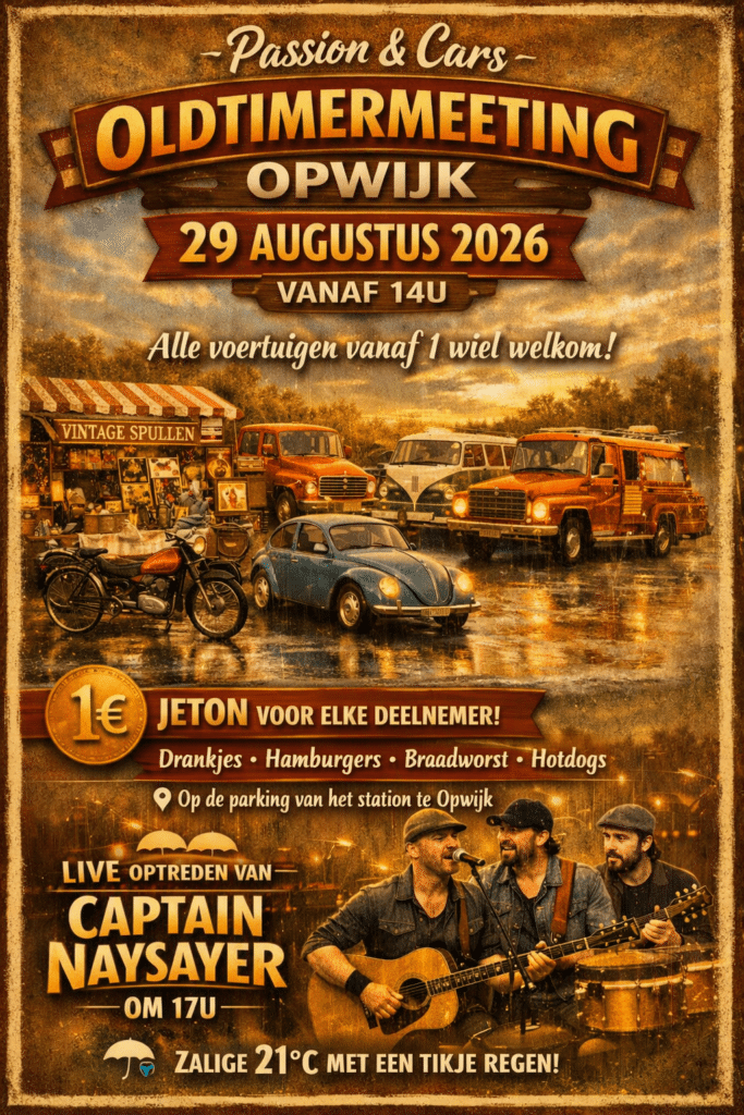 Passions and Cars Oldtimermeeting augustus 2026