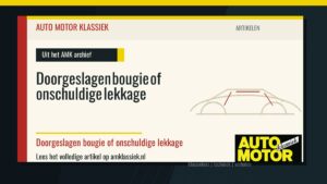 Doorgeslagen bougie of onschuldige lekkage - Auto Motor Klassiek