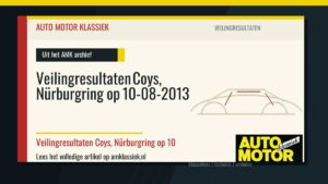 Veilingresultaten Coys, Nürburgring op 10-08-2013 - Auto Motor Klassiek