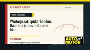 Winterpraat: spijkerbanden. Daar kun je dus niets mee hier - Auto Motor Klassiek