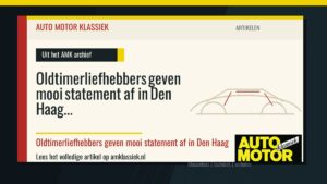 Oldtimerliefhebbers geven mooi statement af in Den Haag - Auto Motor Klassiek