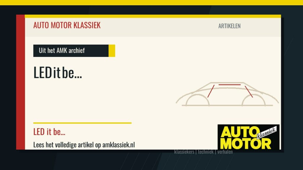 LED it be… - Auto Motor Klassiek