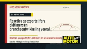 Reacties op exportcijfers oldtimers en brancheontwikkeling vooral bedenkelijk - Auto Motor Klassiek