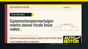 Eigenaren kampeervoertuigen moeten nieuwe fiscale keuze maken - Auto Motor Klassiek