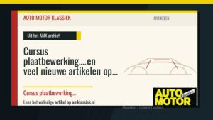 Cursus plaatbewerking…. en veel nieuwe artikelen op www.frost-auto.nl - Auto Motor Klassiek
