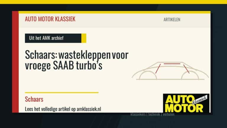 Schaars: wastekleppen voor vroege SAAB turbo’s - Auto Motor Klassiek