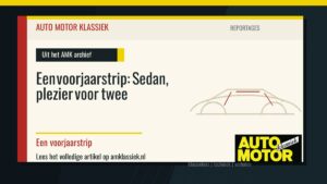Een voorjaarstrip: Sedan, plezier voor twee - Auto Motor Klassiek