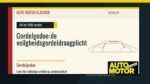 Gordelgedoe: de veilgheidsgordeldraagplicht - Auto Motor Klassiek