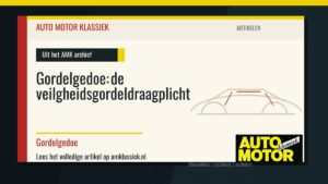 Gordelgedoe: de veilgheidsgordeldraagplicht - Auto Motor Klassiek