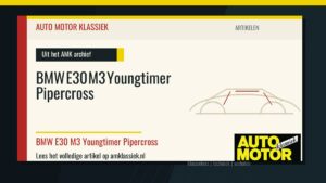 BMW E30 M3 Youngtimer Pipercross - Auto Motor Klassiek