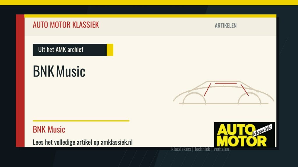 BNK Music - Auto Motor Klassiek