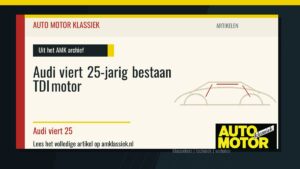 Audi viert 25-jarig bestaan TDI motor - Auto Motor Klassiek
