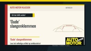 ‘Oude’ slangenklemmen - Auto Motor Klassiek