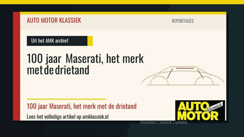 100 jaar Maserati, het merk met de drietand - Auto Motor Klassiek