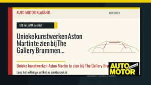Unieke kunstwerken Aston Martin te zien bij The Gallery Brummen - Auto Motor Klassiek