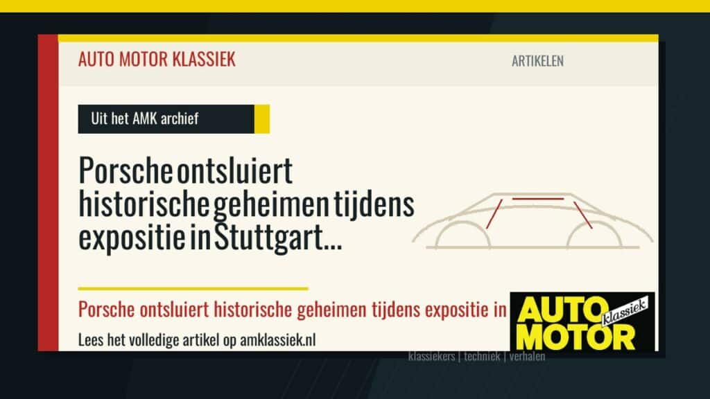 Porsche ontsluiert historische geheimen tijdens expositie in Stuttgart - Auto Motor Klassiek