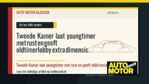 Tweede Kamer laat youngtimer met rust en geeft oldtimerlobby extra dimensie - Auto Motor Klassiek