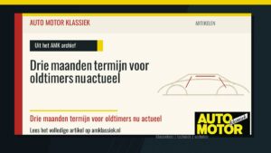 Drie maanden termijn voor oldtimers nu actueel - Auto Motor Klassiek