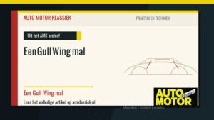 Een Gull Wing mal - Auto Motor Klassiek