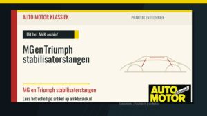 MG en Triumph stabilisatorstangen - Auto Motor Klassiek