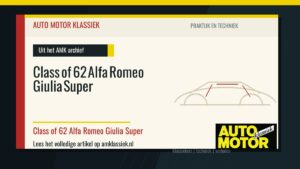 Class of 62 Alfa Romeo Giulia Super - Auto Motor Klassiek
