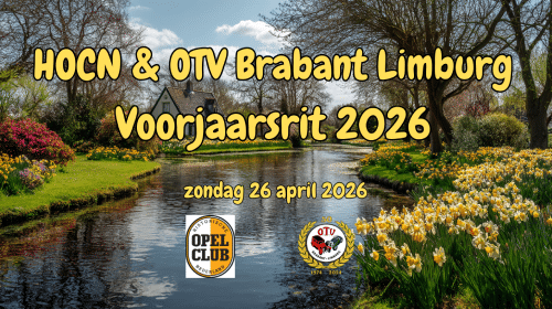 Voorjaarsrit Historische Opel Club Nederland & O.T.V. Brabant Limburg