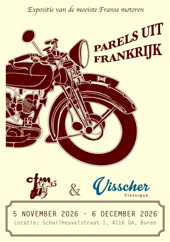 Parels uit Frankrijk, een expositie van 50 van Frankrijks mooiste motorfietsen