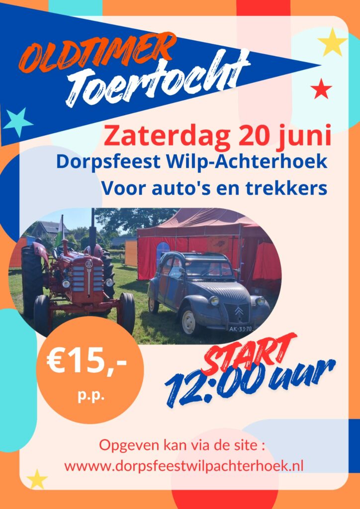 Oldtimer toertocht dorpsfeest Wilp-Achterhoek